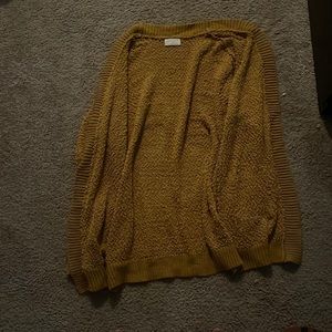 Yellow cardigan